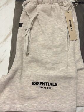 Fear of God ESSENTIALS Light Oatmeal Shorts